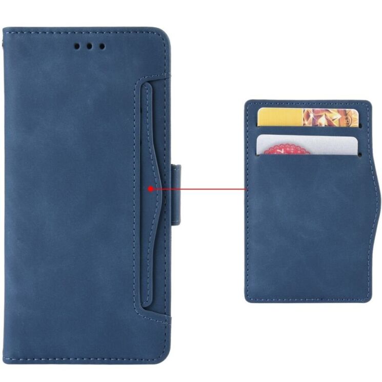 Чехол Deexe Wallet Stand для Infinix Note 50 Pro Plus - Blue: фото 3 из 15