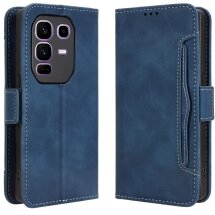 Чехол Deexe Wallet Stand для Infinix Note 50 Pro Plus - Blue: фото 1 из 15
