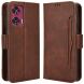 Чехол Deexe Wallet Stand для Motorola Edge 50 Fusion - Brown (354242Z). Фото 1 из 7