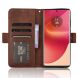 Чехол Deexe Wallet Stand для Motorola Edge 50 Fusion - Brown (354242Z). Фото 3 из 7