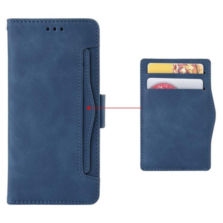Чехол Deexe Wallet Stand для Motorola Moto G15 / G15 Power - Blue: фото 6 из 7