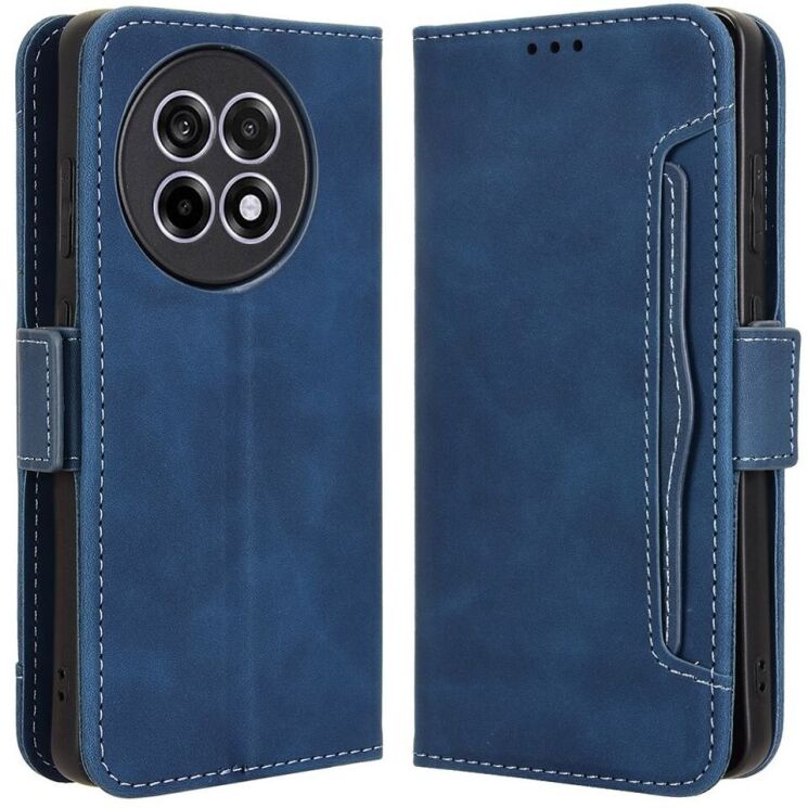 Чохол Deexe Wallet Stand для OnePlus 13R / Ace 5 / Ace 5 Pro - Blue: фото 1 з 7