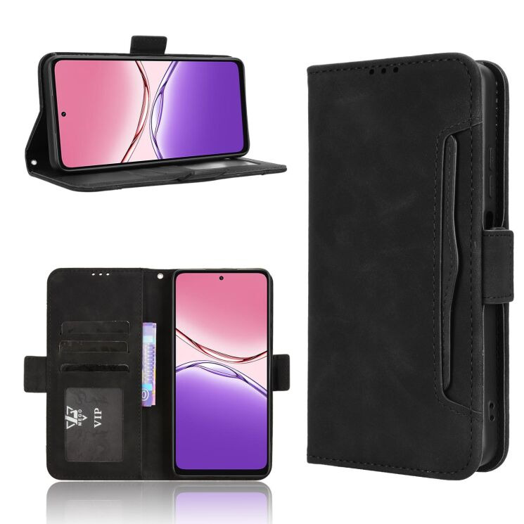 Чохол Deexe Wallet Stand для OPPO A5x - Black: фото 8 з 14