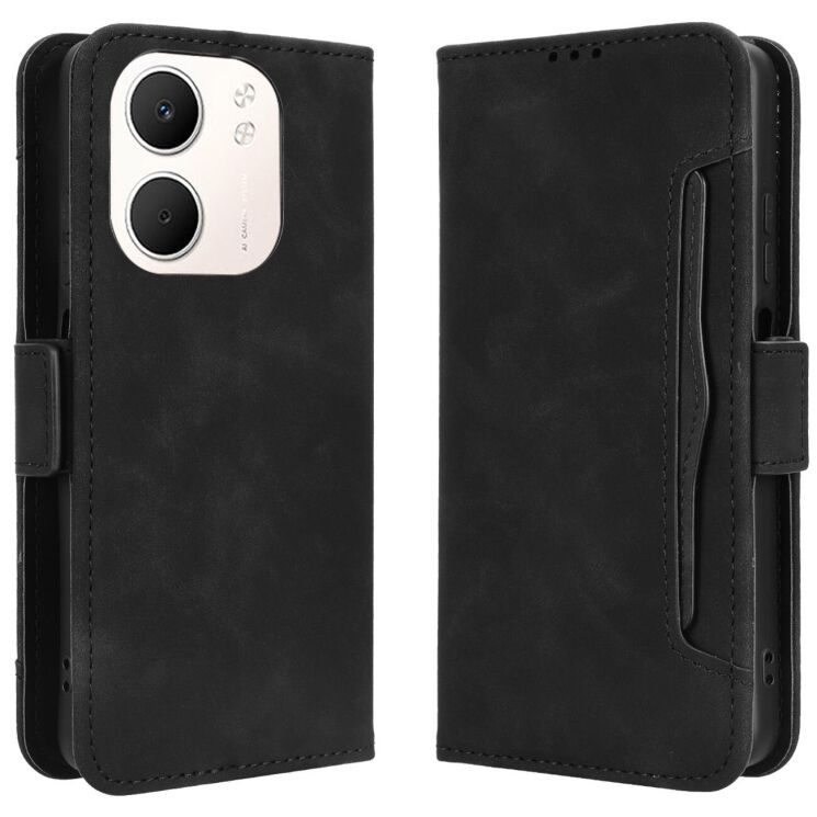 Чохол Deexe Wallet Stand для OPPO A5x - Black: фото 1 з 14