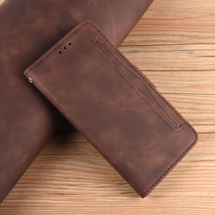 Чехол Deexe Wallet Stand для Samsung Galaxy A32 (А325) - Brown: фото 5 из 11