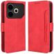 Чехол Deexe Wallet Stand для TECNO Pova 6 Neo - Red (359610R). Фото 1 из 7