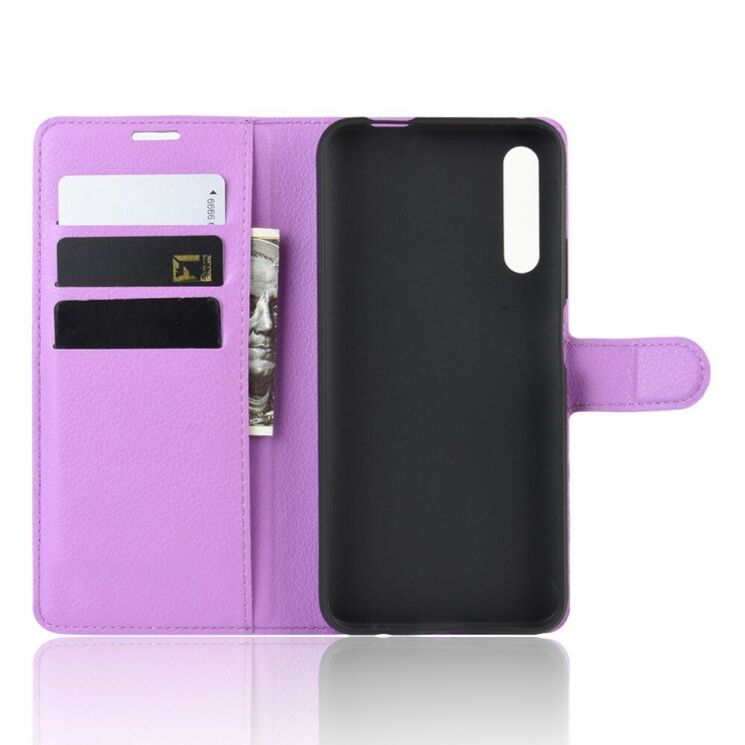 Класичний чохол-книжка Deexe Book Type для Huawei Honor 9X (Китайская версия) - Purple: фото 3 з 6