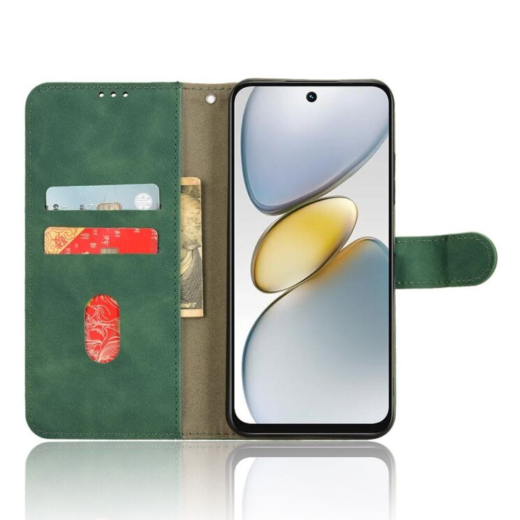 Чехол-книжка Deexe Classic Series для TECNO Spark Go 1 - Green: фото 2 из 7