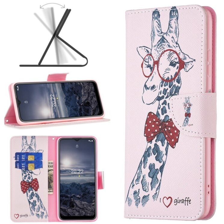 Чехол-книжка Deexe Color Wallet для Nokia G21 / G11 - Giraffe: фото 1 из 8
