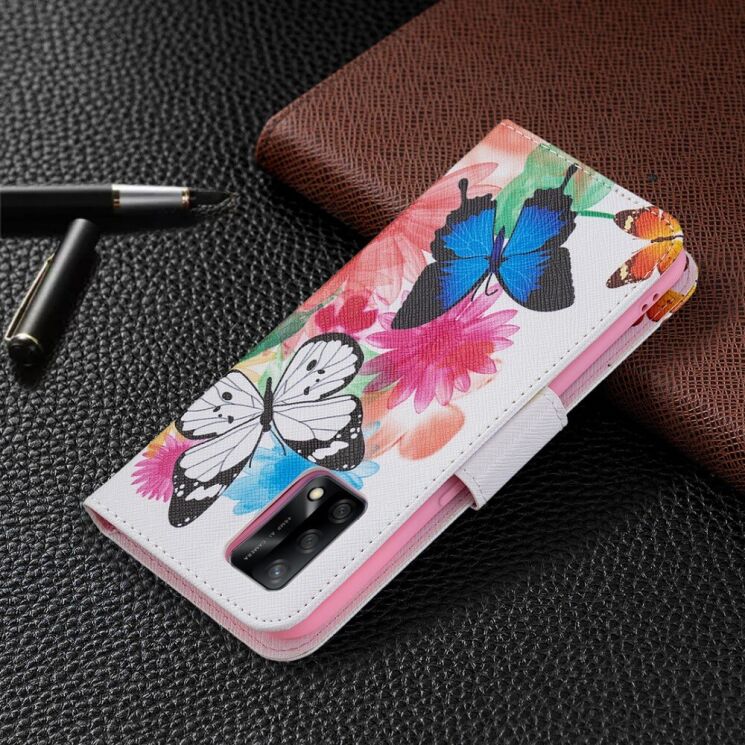 Чохол-книжка Deexe Color Wallet для OPPO A74 - Vivid Butterflies: фото 6 з 8