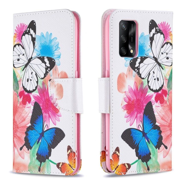 Чохол-книжка Deexe Color Wallet для OPPO A74 - Vivid Butterflies: фото 2 з 8