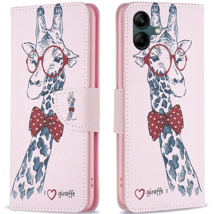 Чехол-книжка Deexe Color Wallet для Samsung Galaxy A05 (A055) - Giraffe: фото 1 из 8