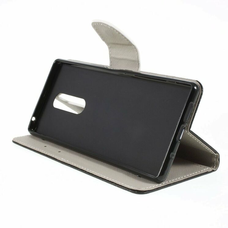 Чехол с рисунком Deexe Color Wallet для Sony Xperia 1 - Angry Bear and It's Warning: фото 2 из 6