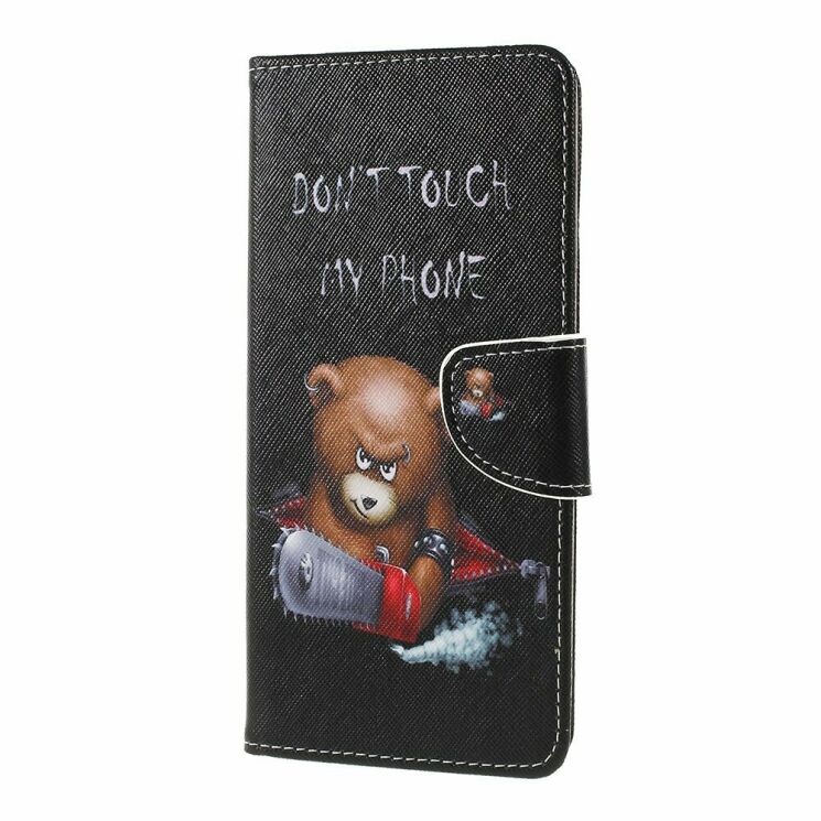 Чехол с рисунком Deexe Color Wallet для Sony Xperia 1 - Angry Bear and It's Warning: фото 5 из 6