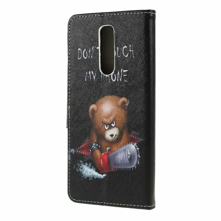 Чехол с рисунком Deexe Color Wallet для Sony Xperia 1 - Angry Bear and It's Warning: фото 6 из 6