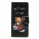 Чехол с рисунком Deexe Color Wallet для Sony Xperia 1 - Angry Bear and It's Warning (217309B). Фото 1 из 6