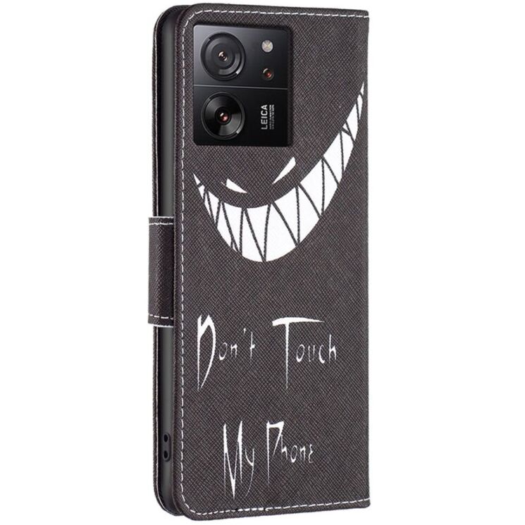 Чехол-книжка Deexe Color Wallet для Xiaomi 13T / 13T Pro - Don't Touch My Phone: фото 4 из 8