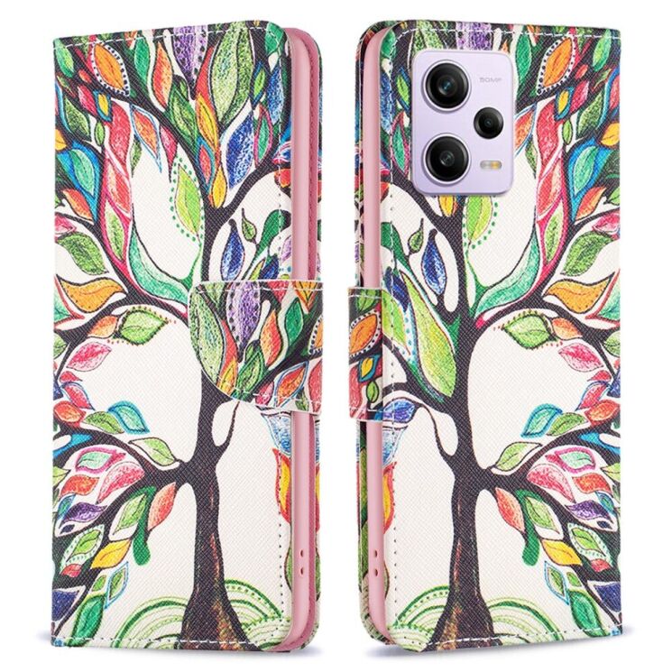 Чохол-книжка Deexe Color Wallet для Xiaomi Poco X5 Pro / Redmi Note 12 Pro 5G - Life Tree: фото 2 з 8