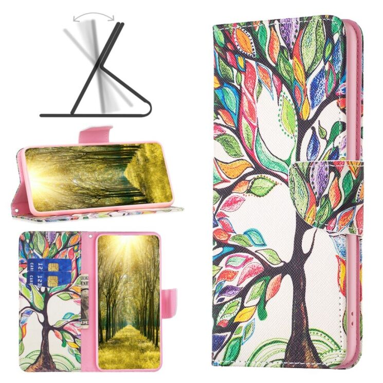 Чохол-книжка Deexe Color Wallet для Xiaomi Poco X5 Pro / Redmi Note 12 Pro 5G - Life Tree: фото 1 з 8