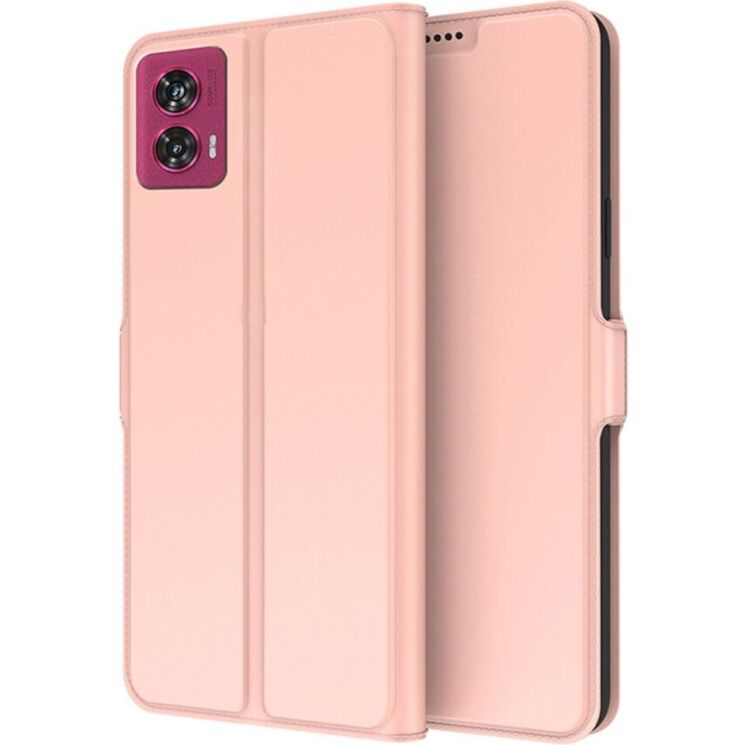 Чехол-книжка Deexe Faro Wallet для Motorola Edge 50 Fusion - Rose Gold: фото 1 из 7