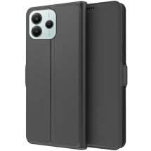 Чехол-книжка Deexe Faro Wallet для Xiaomi Redmi Note 14 5G - Black: фото 1 из 7