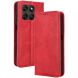 Чохол-книжка Deexe Retro Style для Motorola Moto G77 - Red (406813R). Фото 7 з 18
