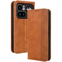 Чехол-книжка Deexe Retro Style для Nothing Phone (4a) Pro - Brown: фото 1 из 19