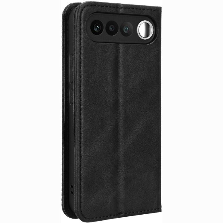Чохол-книжка Deexe Retro Style для Realme 16 - Black (412307B) Чохол-книжка Deexe Retro Style для Realme 16 - Black: фото 8 з 19