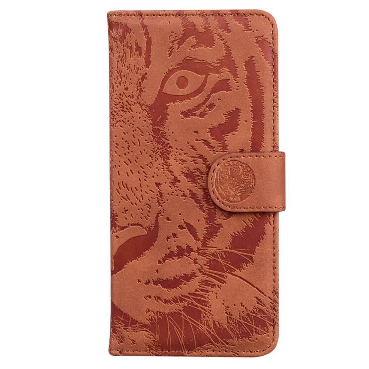 Чохол-книжка Deexe Tiger для Tecno Spark Go 2022 (KG5m) - Brown: фото 2 з 6