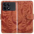 Чохол-книжка Deexe Tiger для Xiaomi Poco X6 Pro - Brown (345845Z)