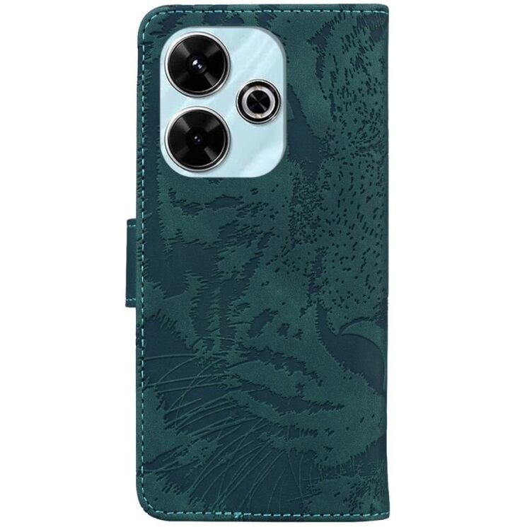 Чехол-книжка Deexe Tiger для Xiaomi Redmi 13 - Green: фото 6 из 7
