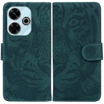 Чехол-книжка Deexe Tiger для Xiaomi Redmi 13 - Green: фото 1 из 7