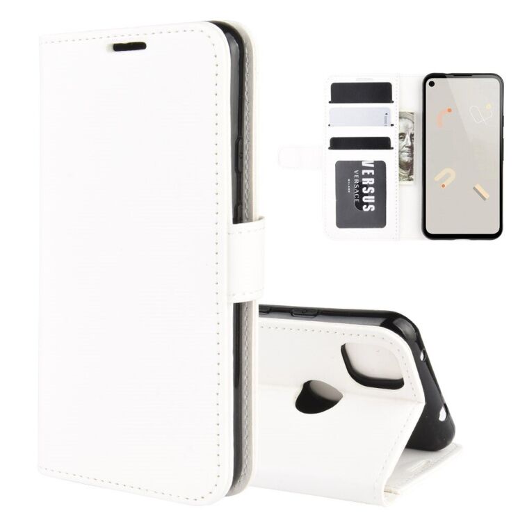 Классический чехол-книжка Deexe Wallet Style для Google Pixel 4A - White: фото 1 из 8