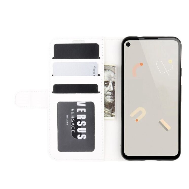 Классический чехол-книжка Deexe Wallet Style для Google Pixel 4A - White: фото 6 из 8