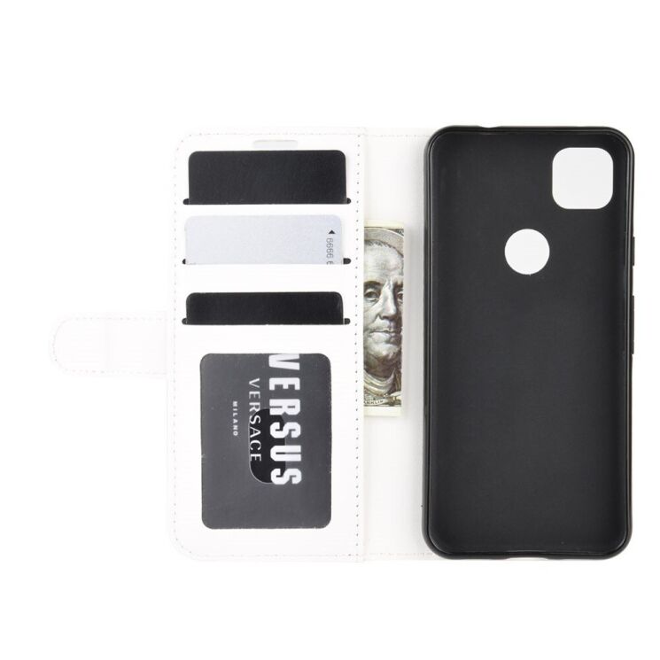 Классический чехол-книжка Deexe Wallet Style для Google Pixel 4A - White: фото 5 из 8