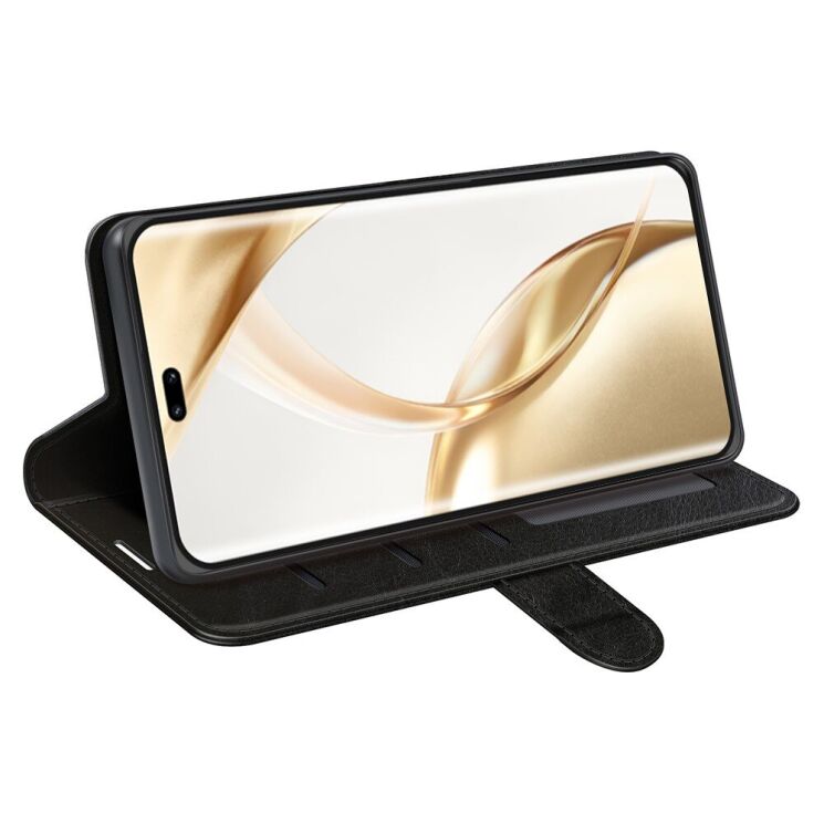 Чехол-книжка Deexe Wallet Style для Honor 200 Pro - Black: фото 3 из 7