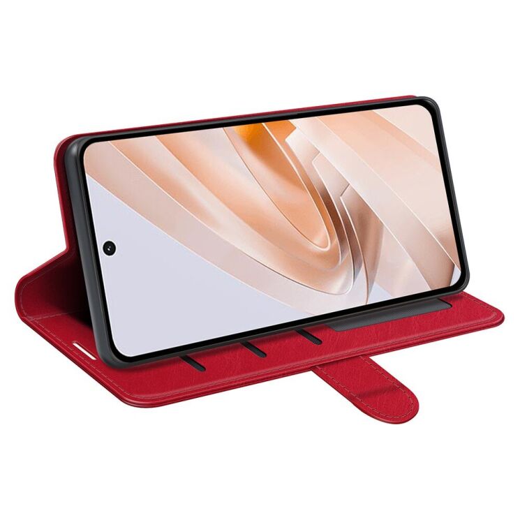 Чехол-книжка Deexe Wallet Style для Xiaomi Redmi 13 - Red: фото 3 из 6