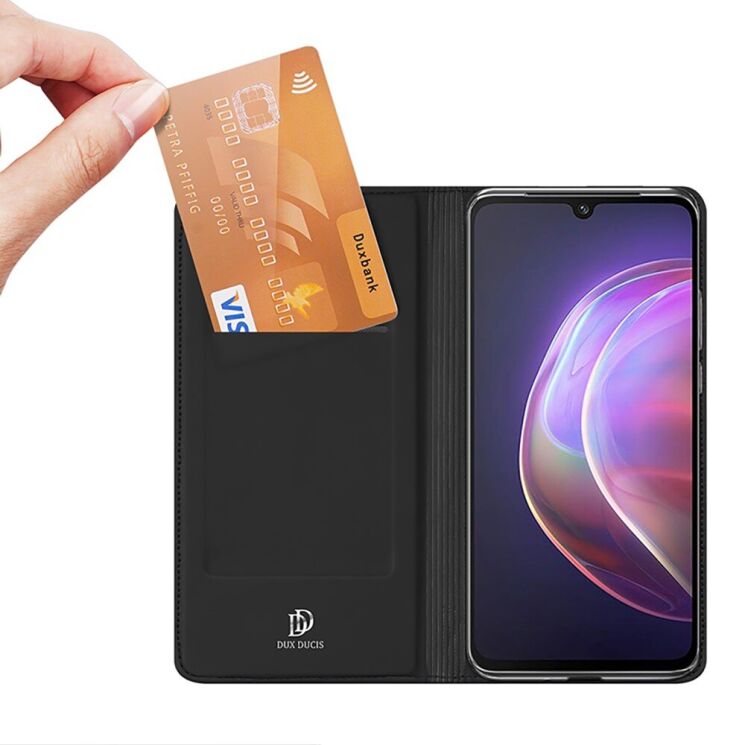 Чехол-книжка DUX DUCIS Skin Pro для VIVO V21 - Blue: фото 6 из 14