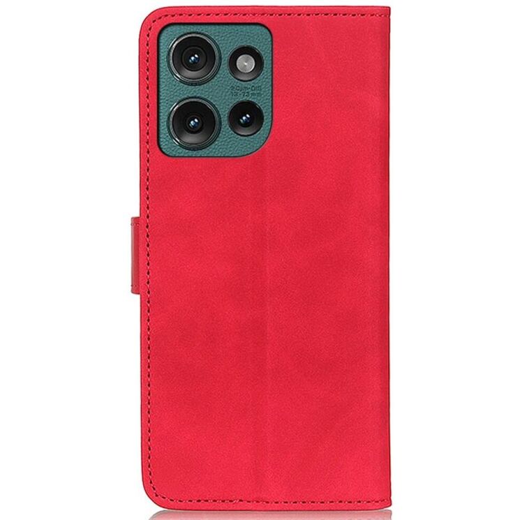 Чехол-книжка KHAZNEH Retro Wallet для Motorola Edge 50 - Red: фото 5 из 8