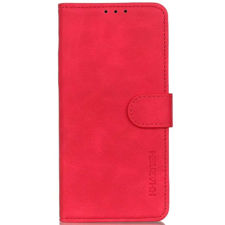 Чехол-книжка KHAZNEH Retro Wallet для Motorola Edge 50 - Red: фото 4 из 8