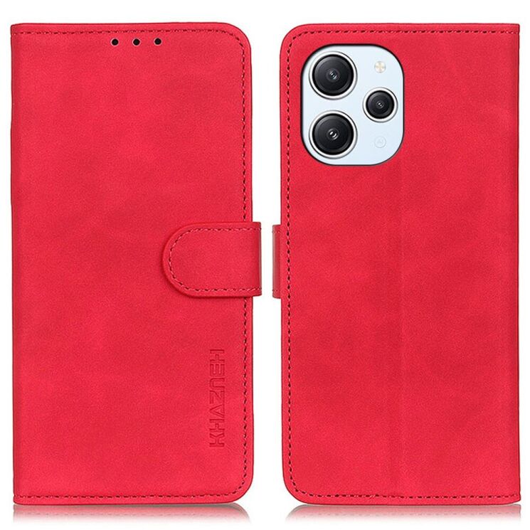 Чехол-книжка KHAZNEH Retro Wallet для Xiaomi Redmi 12 - Red: фото 1 из 9