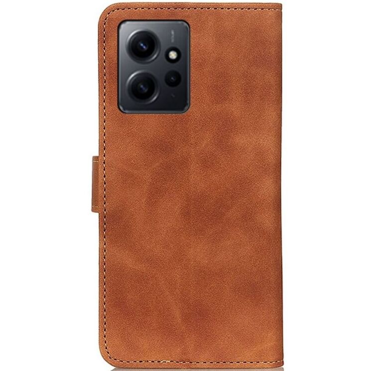 Чехол-книжка KHAZNEH Retro Wallet для Xiaomi Redmi Note 12 - Brown: фото 6 из 9