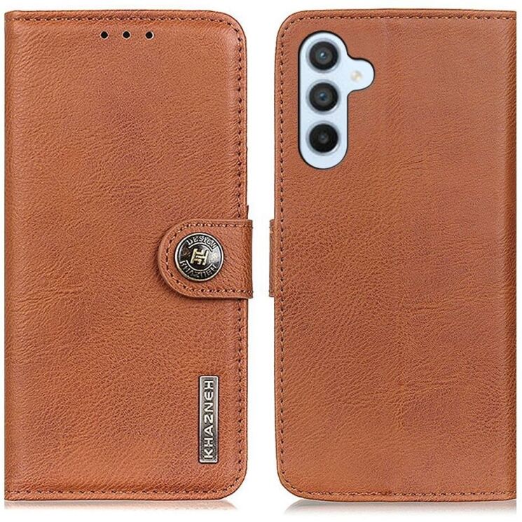 Чехол-книжка KHAZNEH Wallet Cover для Samsung Galaxy A15 (A155) - Brown: фото 1 из 8