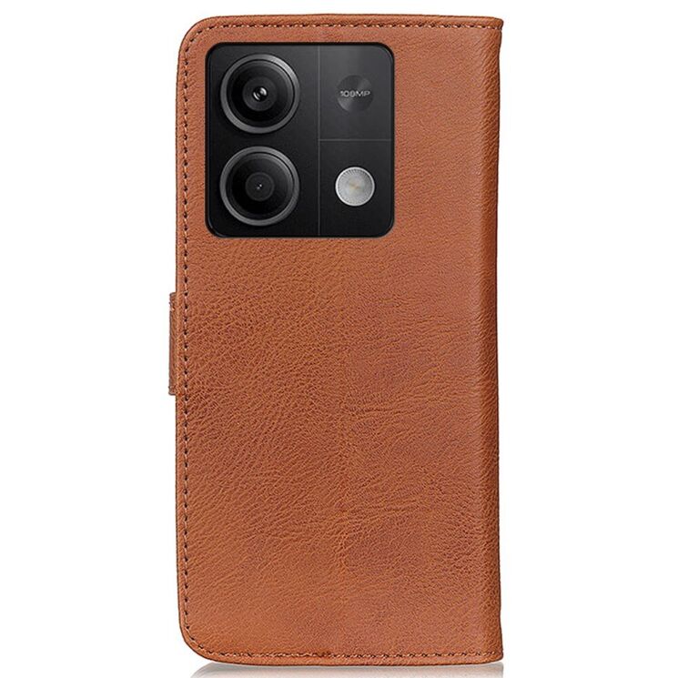 Чехол-книжка KHAZNEH Wallet Cover для Xiaomi Redmi Note 13 5G - Brown: фото 7 из 8