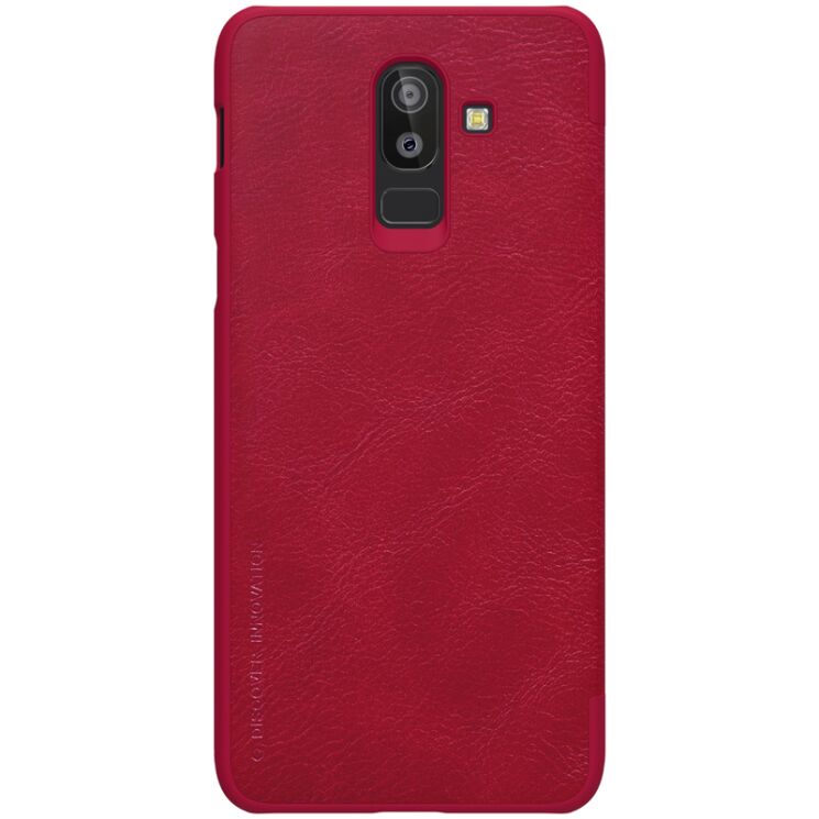 Чехол-книжка NILLKIN Qin Series для Samsung Galaxy J8 2018 (J810) - Red: фото 2 из 3