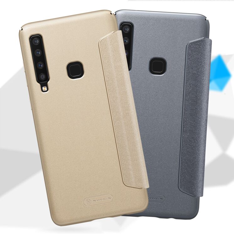 Чохол-книжка NILLKIN Sparkle Series для Samsung Galaxy A9 2018 (A920) - Gold: фото 13 з 13