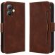 Чехол-книжка с карманами Deexe Wallet Stand для Infinix Smart 20 - Brown (411201Z). Фото 1 из 15
