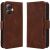 Чехол-книжка с карманами Deexe Wallet Stand для Infinix Smart 20 - Brown: фото 1 из 15