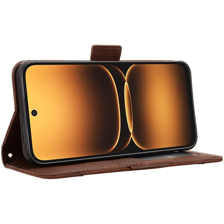 Чехол-книжка с карманами Deexe Wallet Stand для Infinix Smart 20 - Brown (411201Z) Чехол-книжка с карманами Deexe Wallet Stand для Infinix Smart 20 - Brown: фото 5 из 15