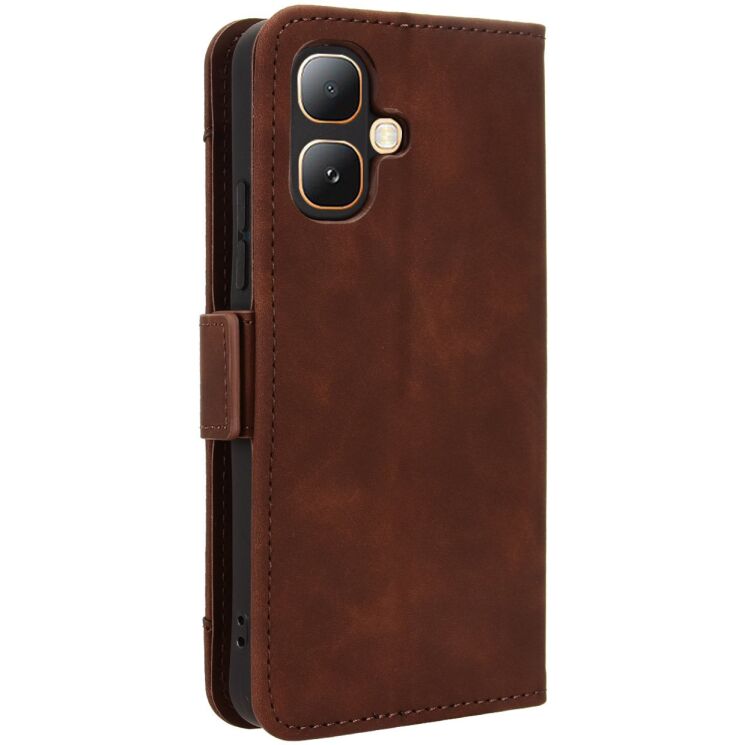 Чехол-книжка с карманами Deexe Wallet Stand для Infinix Smart 20 - Brown (411201Z) Чехол-книжка с карманами Deexe Wallet Stand для Infinix Smart 20 - Brown: фото 6 из 15